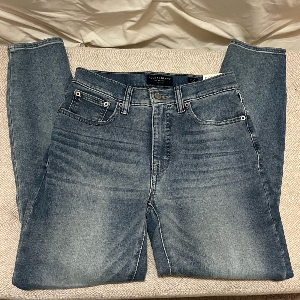 Lucky Brand Women's Straight Leg High Rise Skinny Jeans